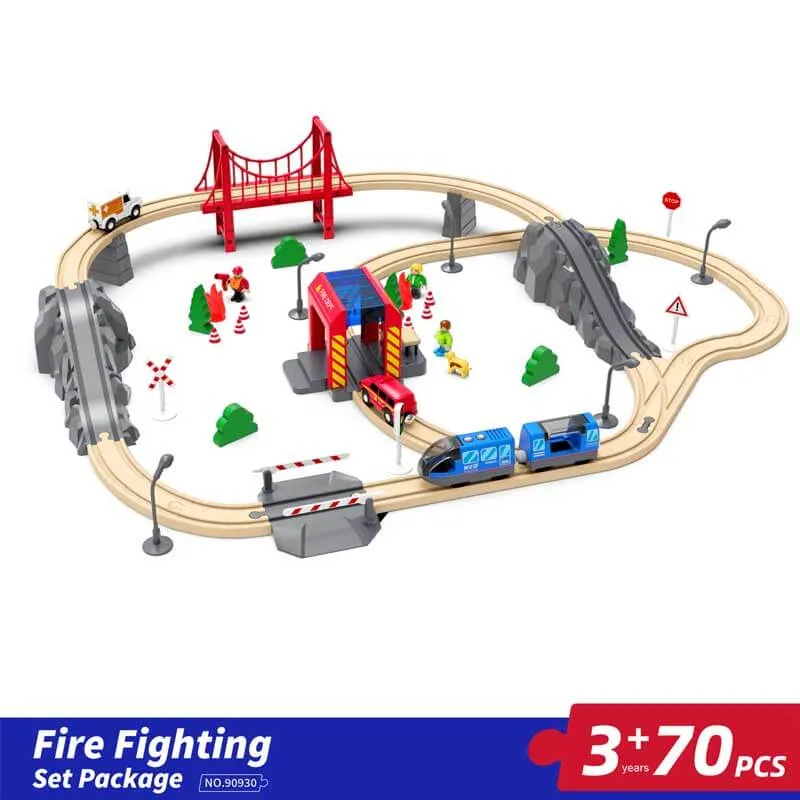 Totlogics® Wooden Train Set