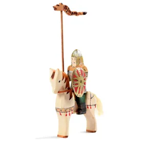 Wooden Dacian Knight & Steed Set